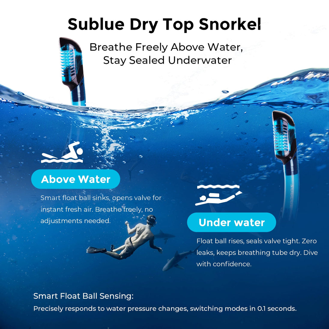 Sublue Dive Mask + Snorkel Set - Rugged Venture