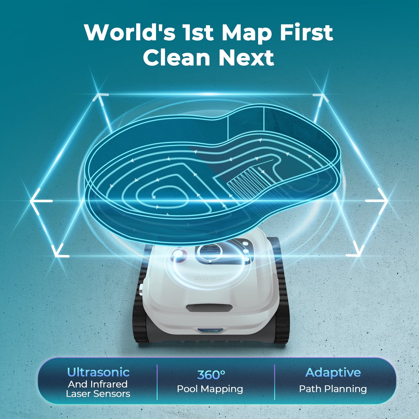 Sublue BN Pro Robotic Pool Cleaner - Rugged Venture
