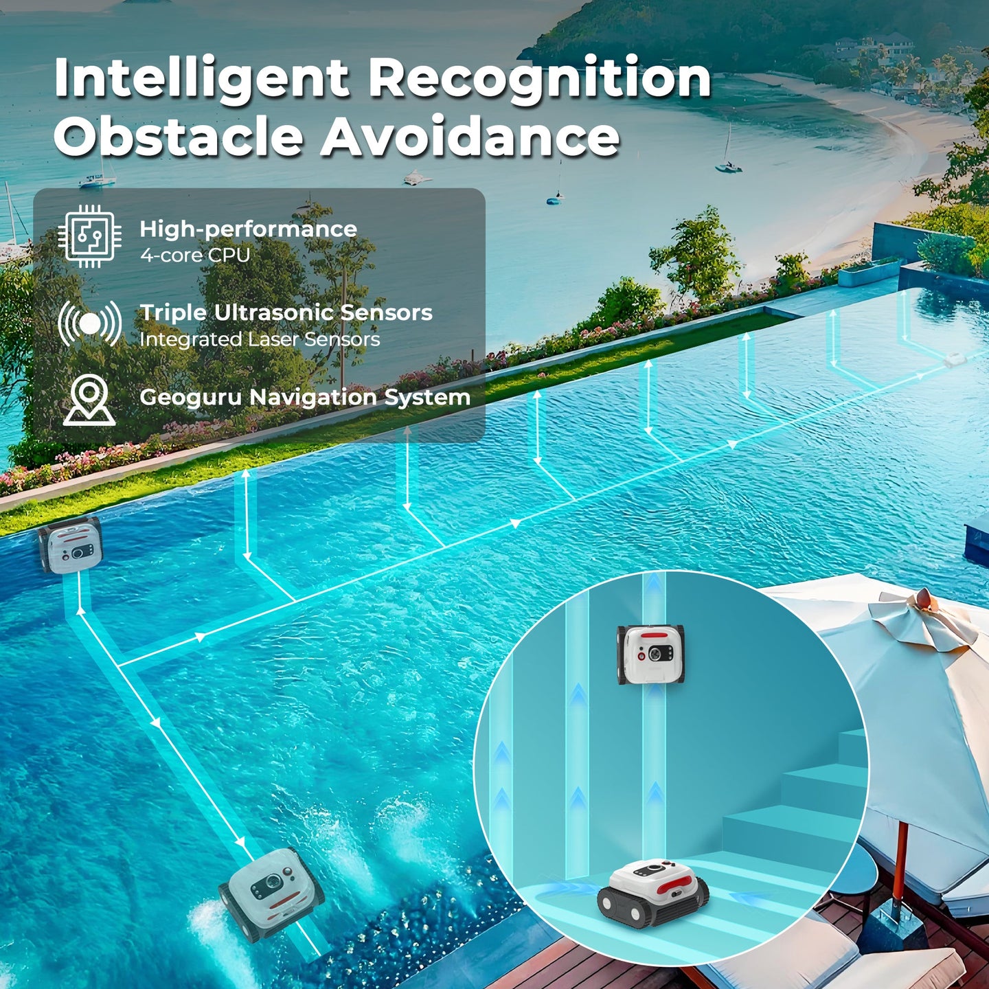 Sublue BN Pro Robotic Pool Cleaner - Rugged Venture