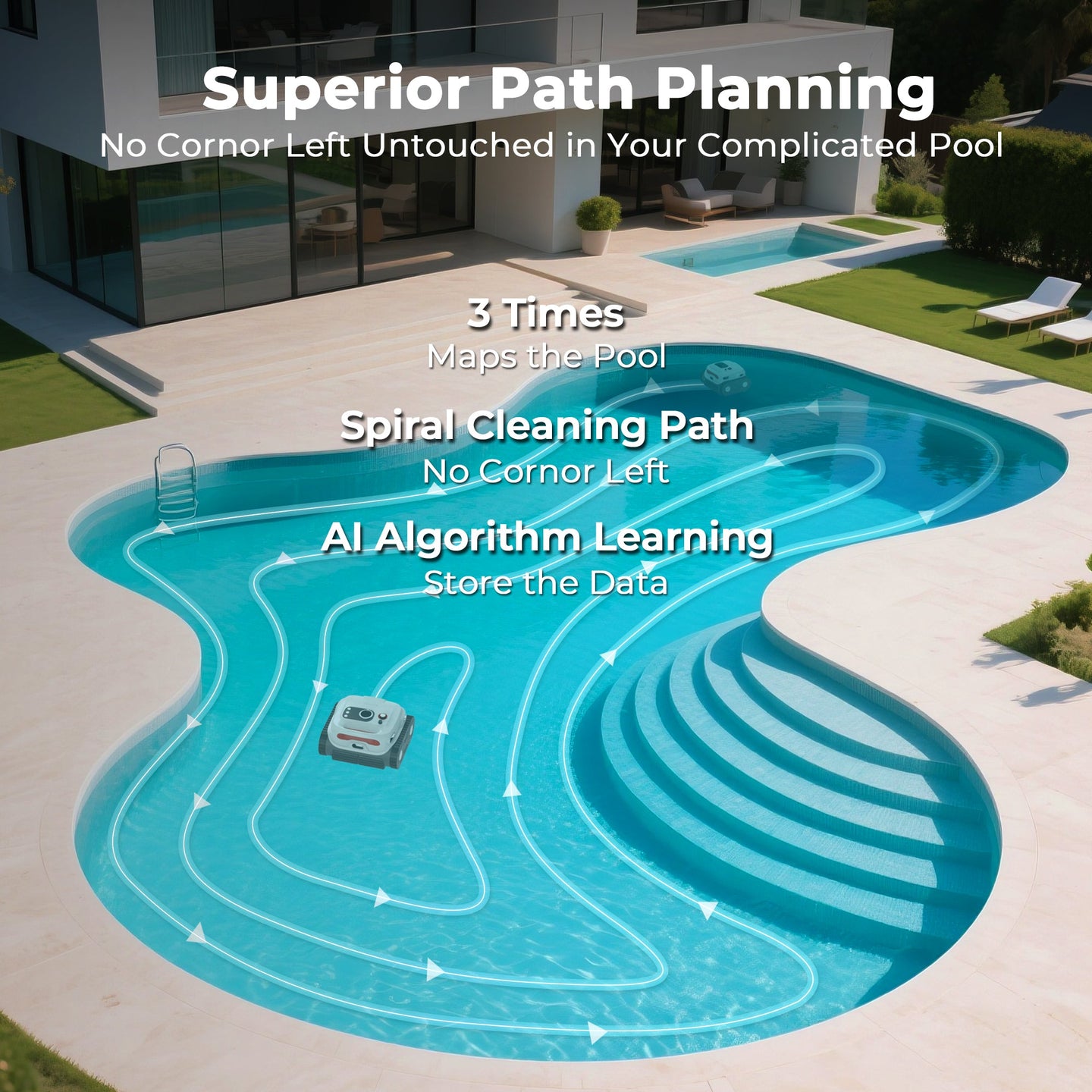Sublue BN Pro Robotic Pool Cleaner - Rugged Venture