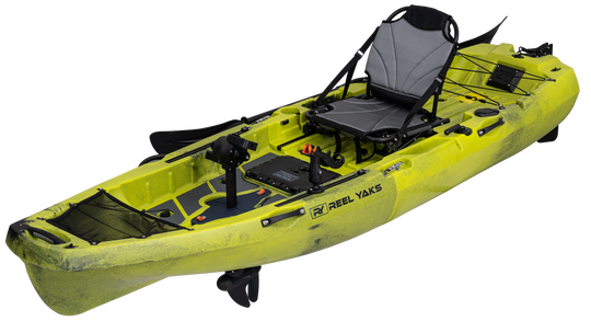 ReelYaks Radar Modular Propeller Drive Pedal Fishing Kayak 10ft | 430lbs Capacity | 2 Piece - Rugged Venture