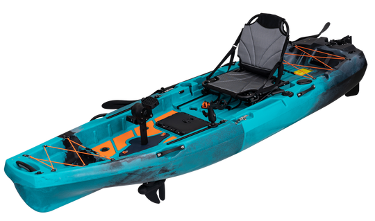 ReelYaks Radar Modular Propeller Drive Pedal Fishing Kayak 10ft | 430lbs Capacity | 2 Piece - Rugged Venture