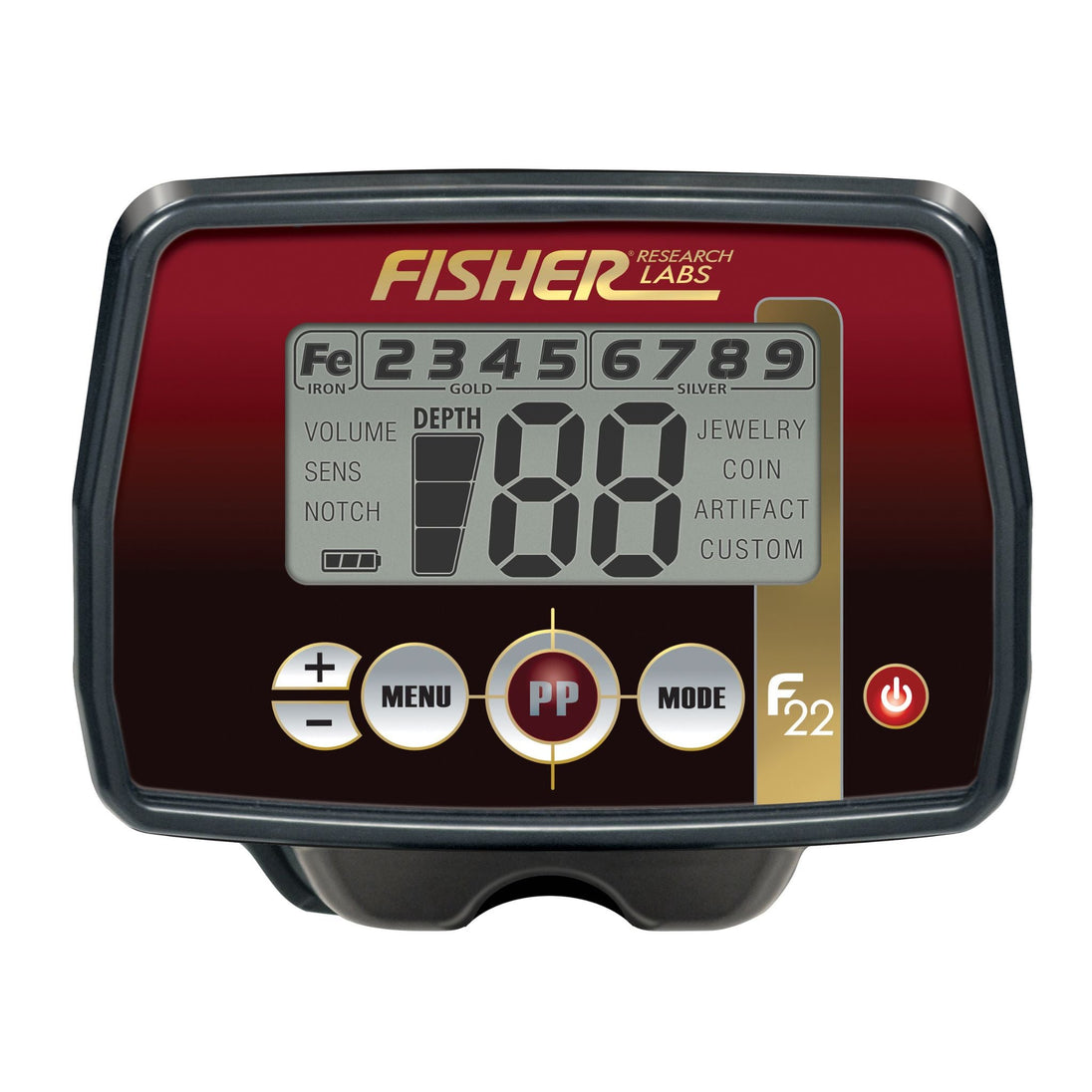 Fisher F22 Weatherproof Metal Detector - Rugged Venture