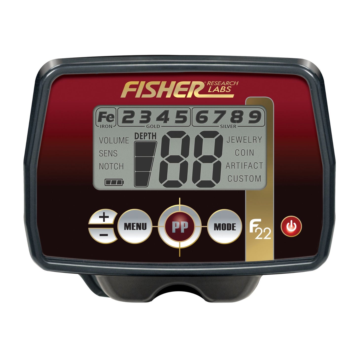 Fisher F22 Weatherproof Metal Detector - Rugged Venture