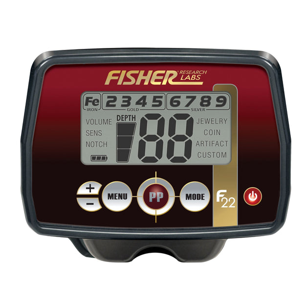 Fisher F22 Weatherproof Metal Detector - Rugged Venture