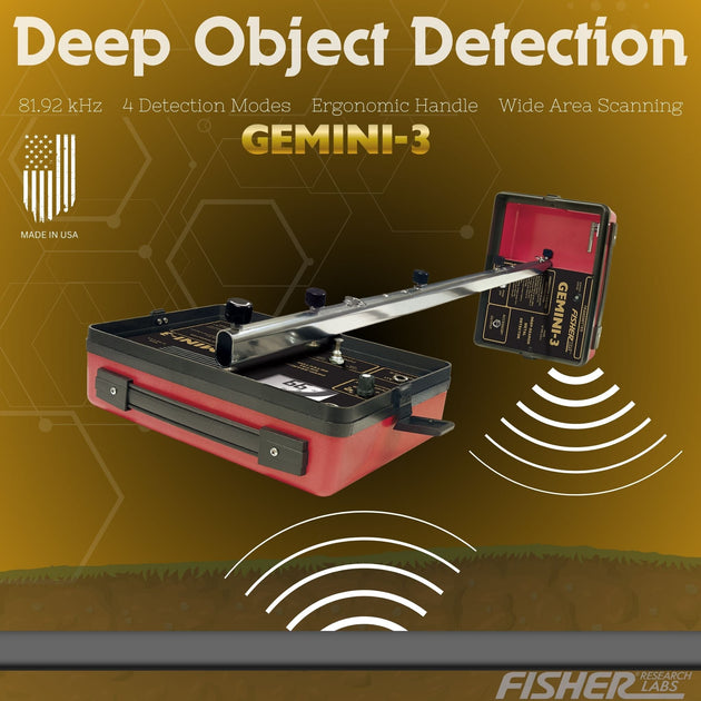 Fisher Gemini 3 Metal Detector - Rugged Venture
