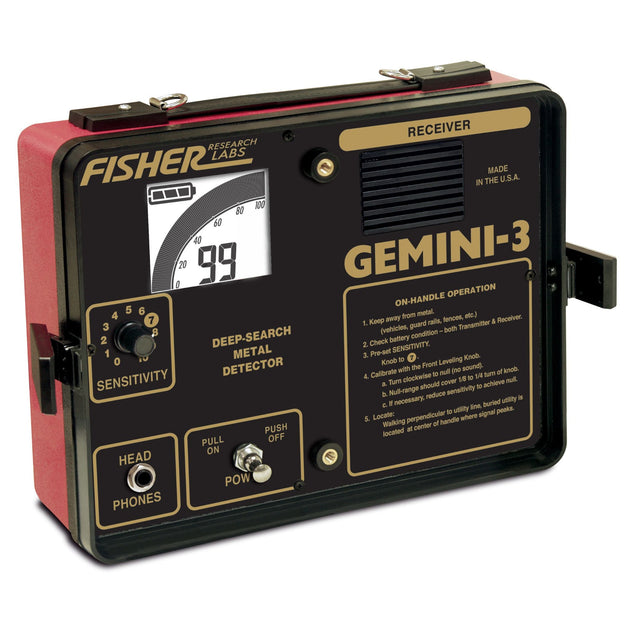 Fisher Gemini 3 Metal Detector - Rugged Venture