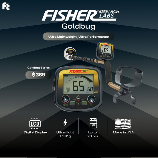 Fisher Goldbug Metal Detector - Rugged Venture