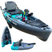 ReelYaks Raptor Modular Fin Drive Pedal Fishing Kayak 9.5ft | 380lbs Capacity | 2 Piece - Rugged Venture