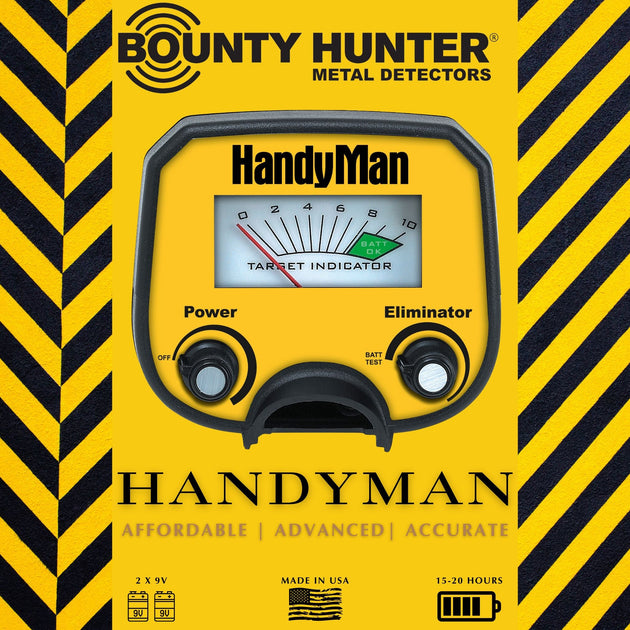 Bounty Hunter HandyMan Metal Detector - Rugged Venture
