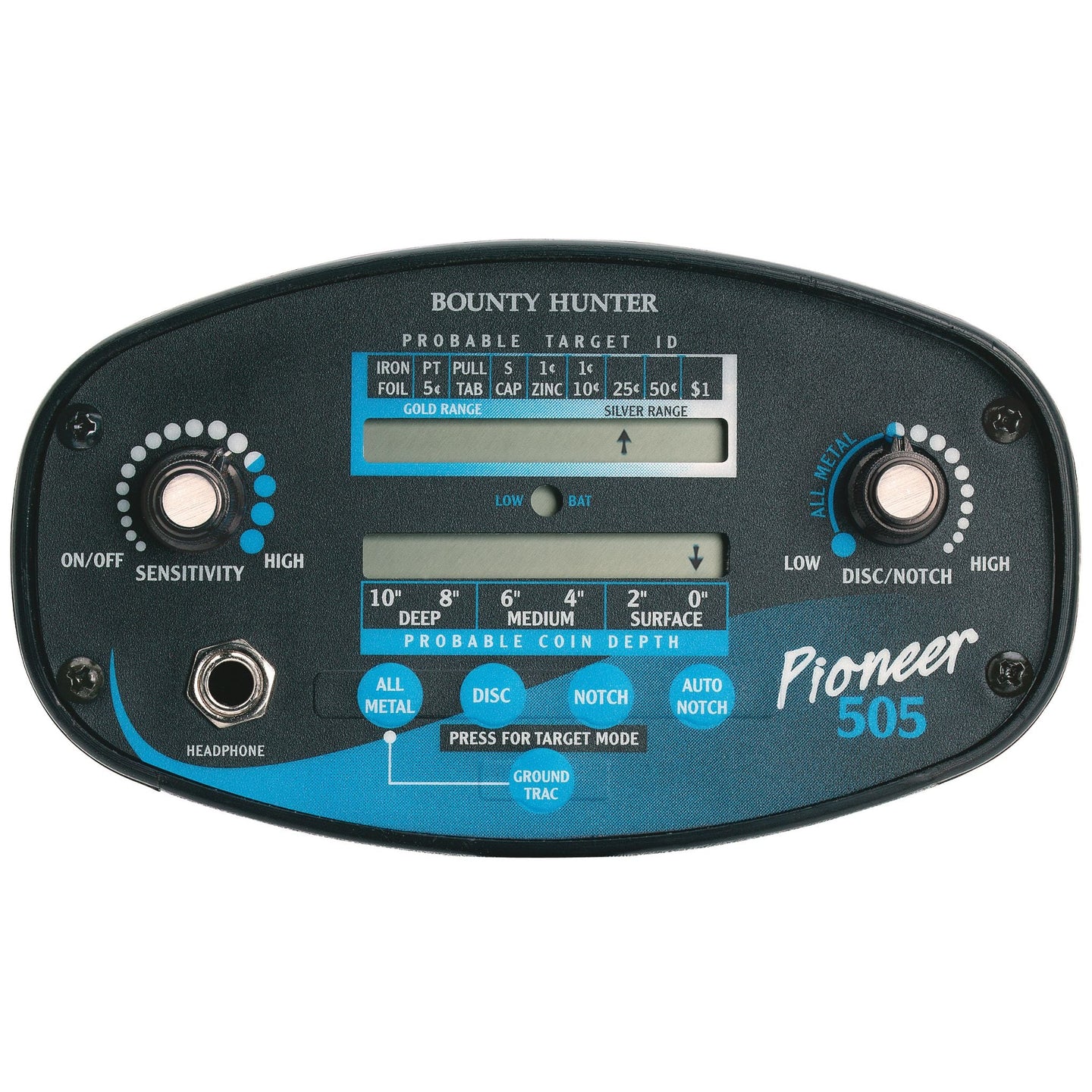 Bounty Hunter Pioneer 505 Metal Detector - Rugged Venture