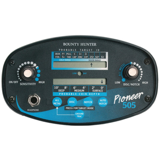 Bounty Hunter Pioneer 505 Metal Detector - Rugged Venture