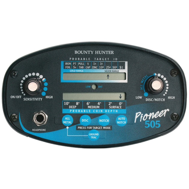 Bounty Hunter Pioneer 505 Metal Detector - Rugged Venture