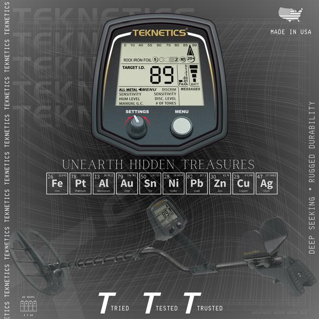 Teknetics T2 Series Metal Detectors - Rugged Venture