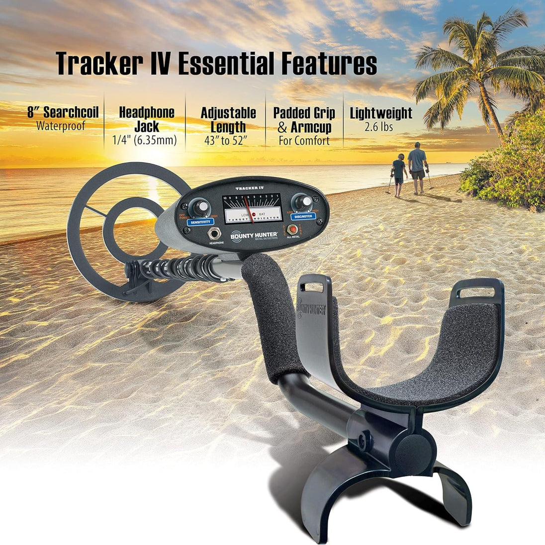 Bounty Hunter Tracker IV Metal Detector - Rugged Venture