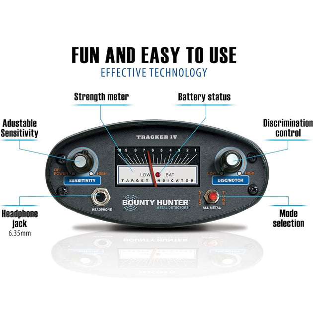 Bounty Hunter Tracker IV Metal Detector - Rugged Venture