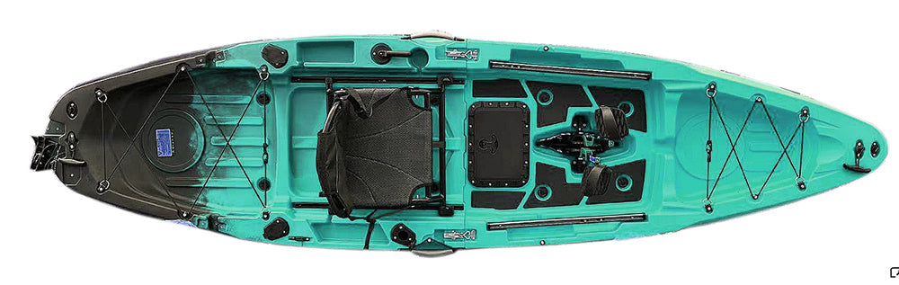 ReelYaks Rapido Modular Propeller Drive Pedal Fishing Kayak 10.8ft | 440lbs Capacity | 2 Piece - Rugged Venture