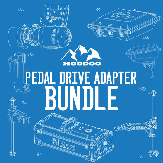 Hoodoo/Bixpy K-1 Outboard Kit - Pedal Drive Adapter Bundle - Rugged Venture