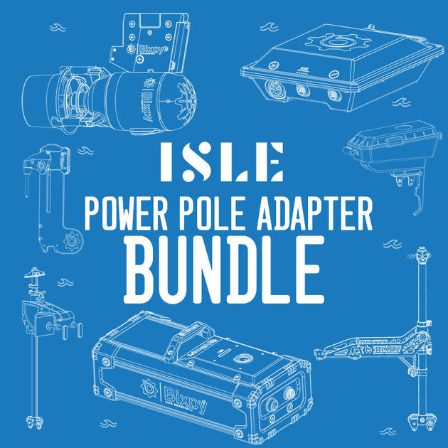 ISLE/Bixpy K-1 Outboard Kit - Power Pole Adapter + Steering Bundle - Rugged Venture