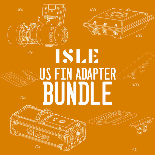 ISLE/Bixpy K-1 Outboard Kit - US Fin Adapter Bundle - Rugged Venture