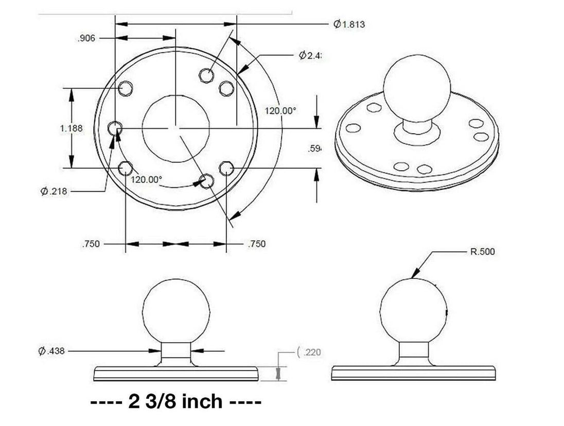 Universal Kayak Adapter (K-1 & J-2 Motors) - Rugged Venture