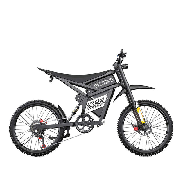 EKX E6 3000W 52V/40AH Premium Electric Carbon Steel Off-Road Mountain Dirt Bike (SAK18315) - Rugged Venture