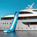 Extra Large Inflatable Private Dock Swimming Pool Yacht Water Slide With Safety Net And Electric Air Pump (SAK14286) - Rugged Venture