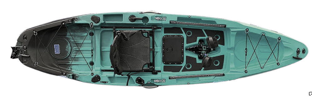 ReelYaks Rapido Modular Propeller Drive Pedal Fishing Kayak 10.8ft | 440lbs Capacity | 2 Piece - Rugged Venture