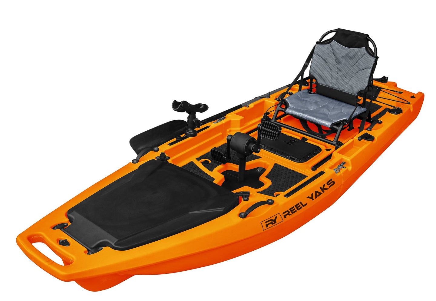 ReelYaks Rocket Propeller Drive Modular Pedal Fishing Kayak 9.8ft | 400lbs Capacity | 2 Piece - Rugged Venture