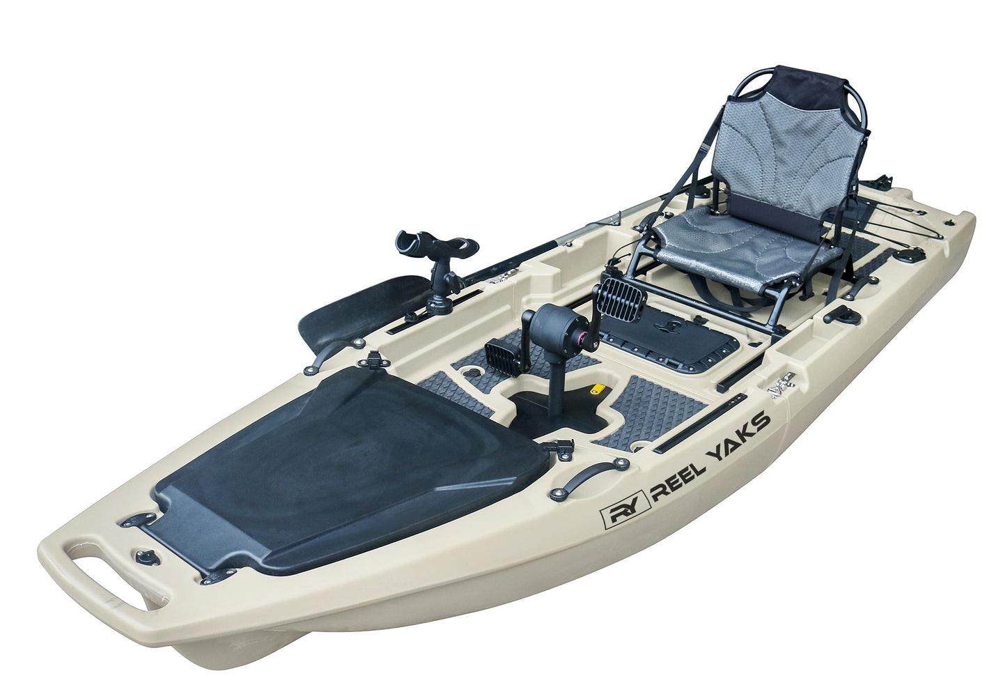 ReelYaks Rocket Propeller Drive Modular Pedal Fishing Kayak 9.8ft | 400lbs Capacity | 2 Piece - Rugged Venture