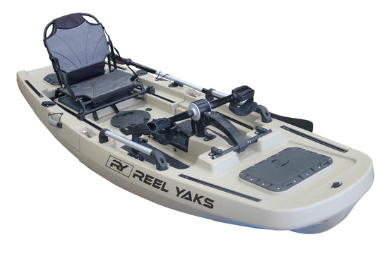 ReelYaks Rogue Modular Propeller Drive Pedal Fishing Kayak 9.8ft | 400lbs Capacity | 2 Piece - Rugged Venture