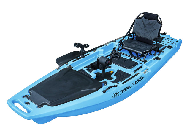 ReelYaks Rocket Propeller Drive Modular Pedal Fishing Kayak 9.8ft | 400lbs Capacity | 2 Piece - Rugged Venture