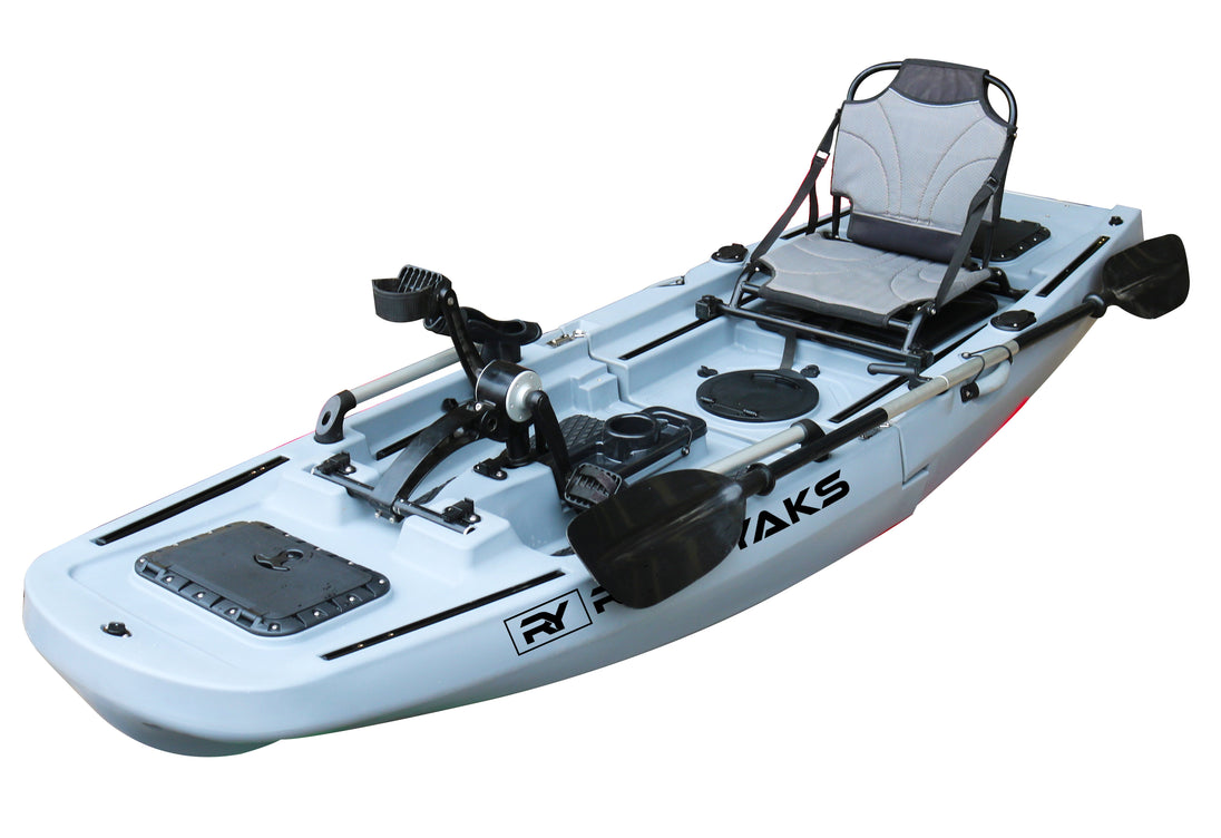 ReelYaks Rogue Modular Propeller Drive Pedal Fishing Kayak 9.8ft | 400lbs Capacity | 2 Piece - Rugged Venture