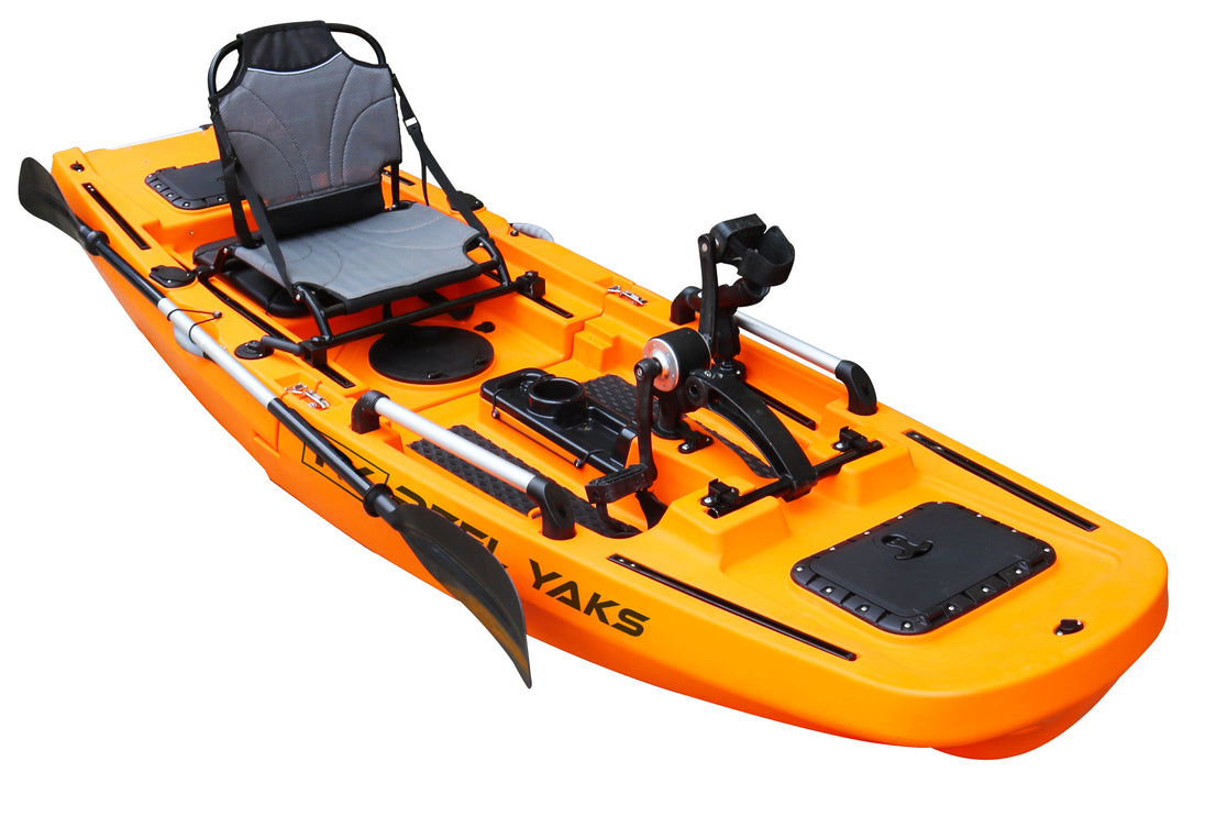 ReelYaks Rogue Modular Propeller Drive Pedal Fishing Kayak 9.8ft | 400lbs Capacity | 2 Piece - Rugged Venture