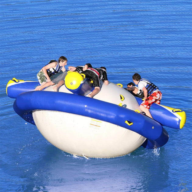 Large Inflatable Water Floating Gyro With Air Pump For Pools, Lakes And Rivers (SAK16741) - Rugged Venture