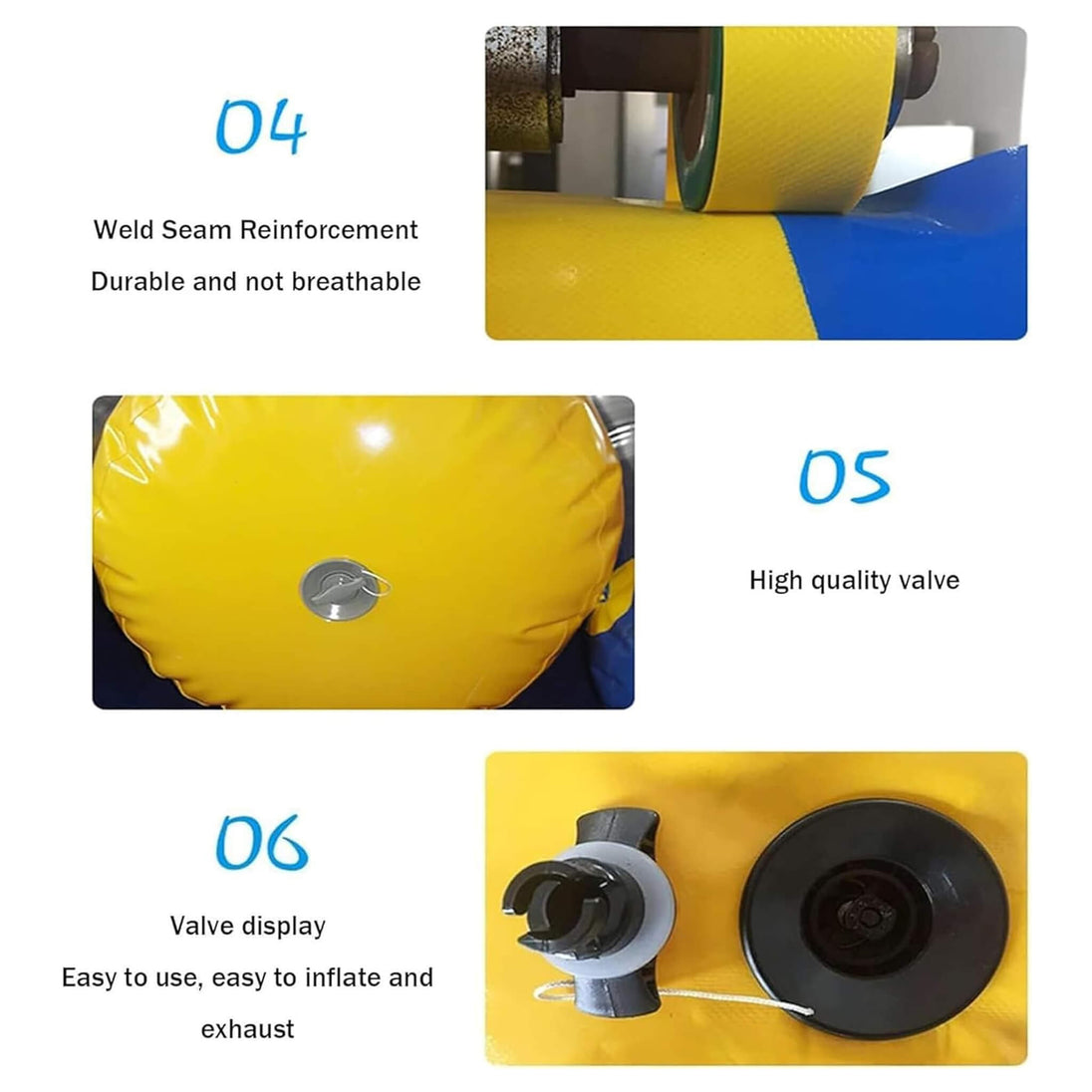 Large Inflatable Wall Climbing Bouncer With Slides And Air Pump For Pools, Lakes And Rivers (SAK52376) - Rugged Venture