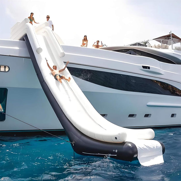 Large Inflatable Yacht Waterslide With Air Pump For Pools, Lakes And Rivers (SAK57374) - Rugged Venture