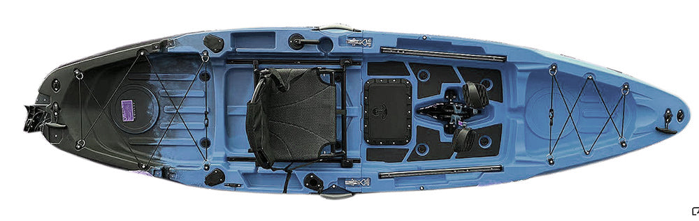 ReelYaks Rapido Modular Propeller Drive Pedal Fishing Kayak 10.8ft | 440lbs Capacity | 2 Piece - Rugged Venture