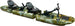 ReelYaks Raider Tandem & Solo Modular Propeller Drive Pedal Fishing Kayak 14ft | 530lbs Capacity | 3 Piece - Rugged Venture