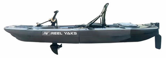 ReelYaks Raider Modular Propeller Drive Pedal Fishing Kayak 9.5ft | 380lbs Capacity | 2 Piece - Rugged Venture